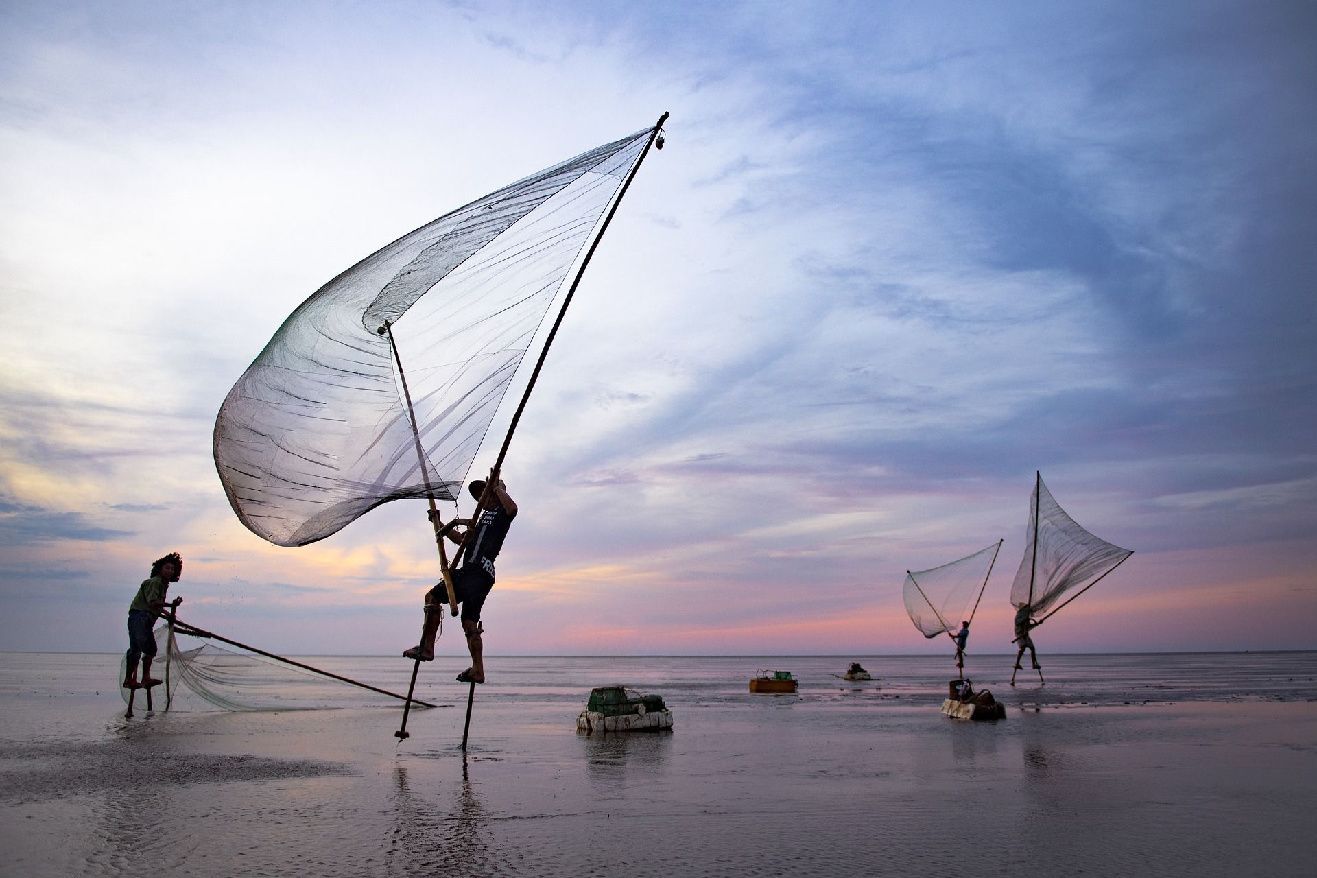 Grupo de pescadores capturan pescado. ¿Deberíamos dejar de comer pescado? / Foto: Quang Nguyen Dang - Pixabay