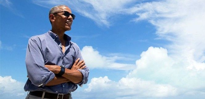 Obama en su visita a las islas Midway, en el Pacífico Norte, el pasado septiembre / Foto: Pete Souza - White House