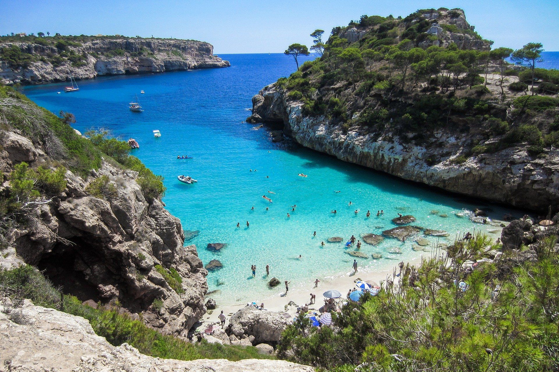 Vistas de la naturaleza de una playa en Mallorca / Foto: Pixabay