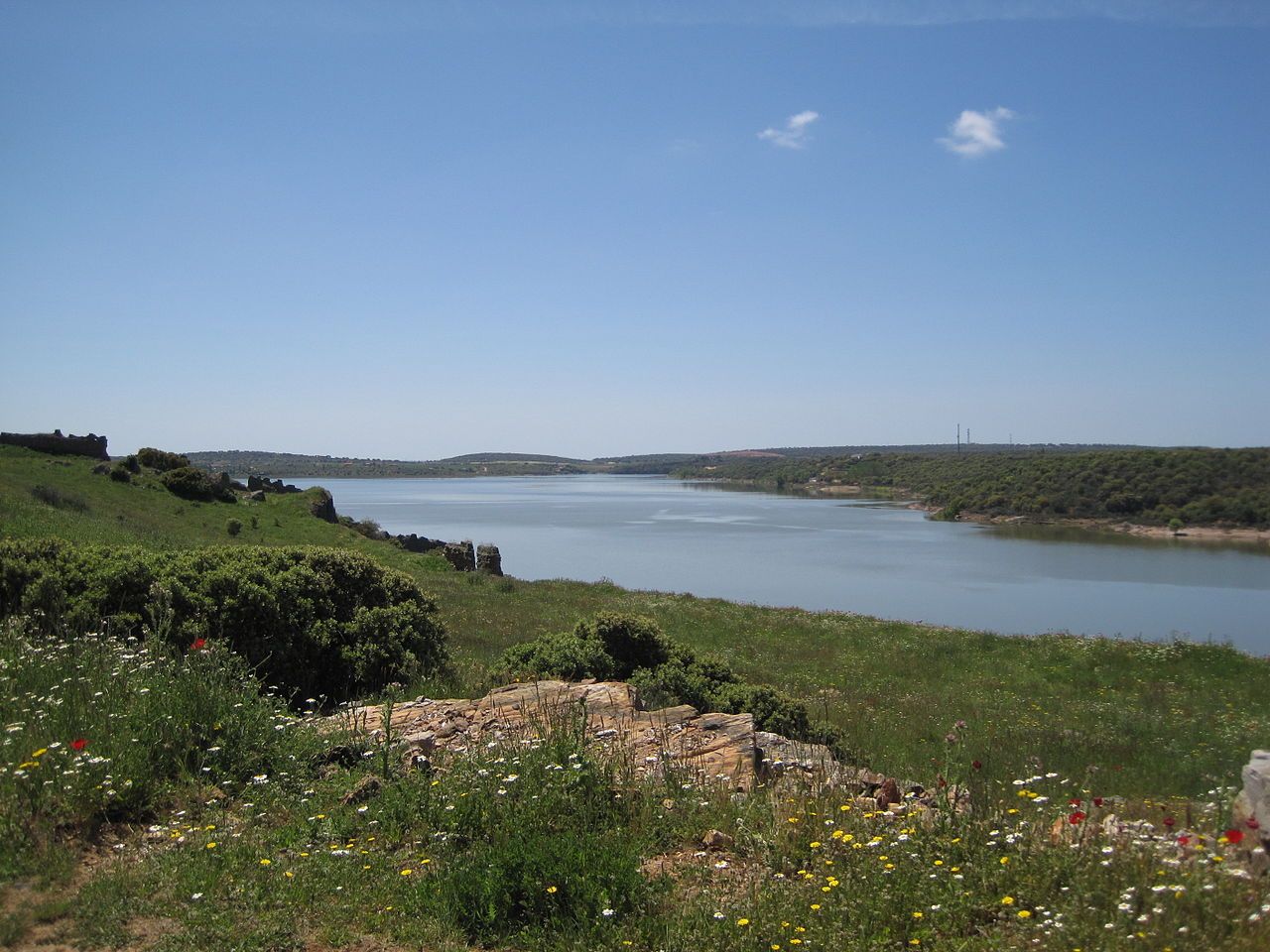 Embalse de Ricobayo antes del vaciado, por Iberdrola, que lo dejó al 10% de su capacidad / Foto: Wikimedia