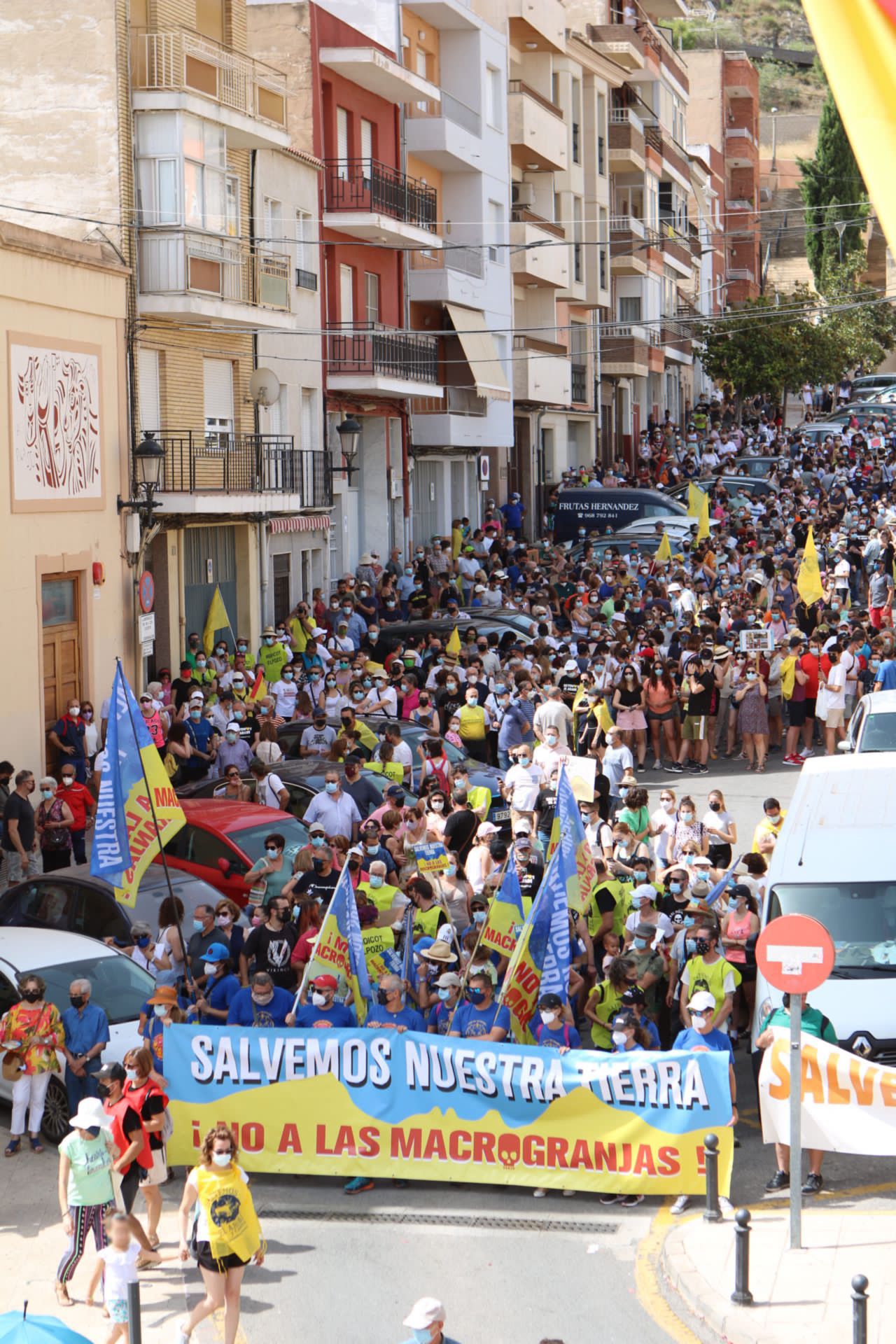 Miles de personas se concentraron por la 'Marcha Salvemos el Arabí' en Yecla el 11 julio 2021 / Foto: Martín Ortega