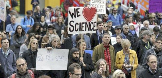 Científicos estadounidenses en una marcha en enero de 2017  / Foto: FB-March for Science