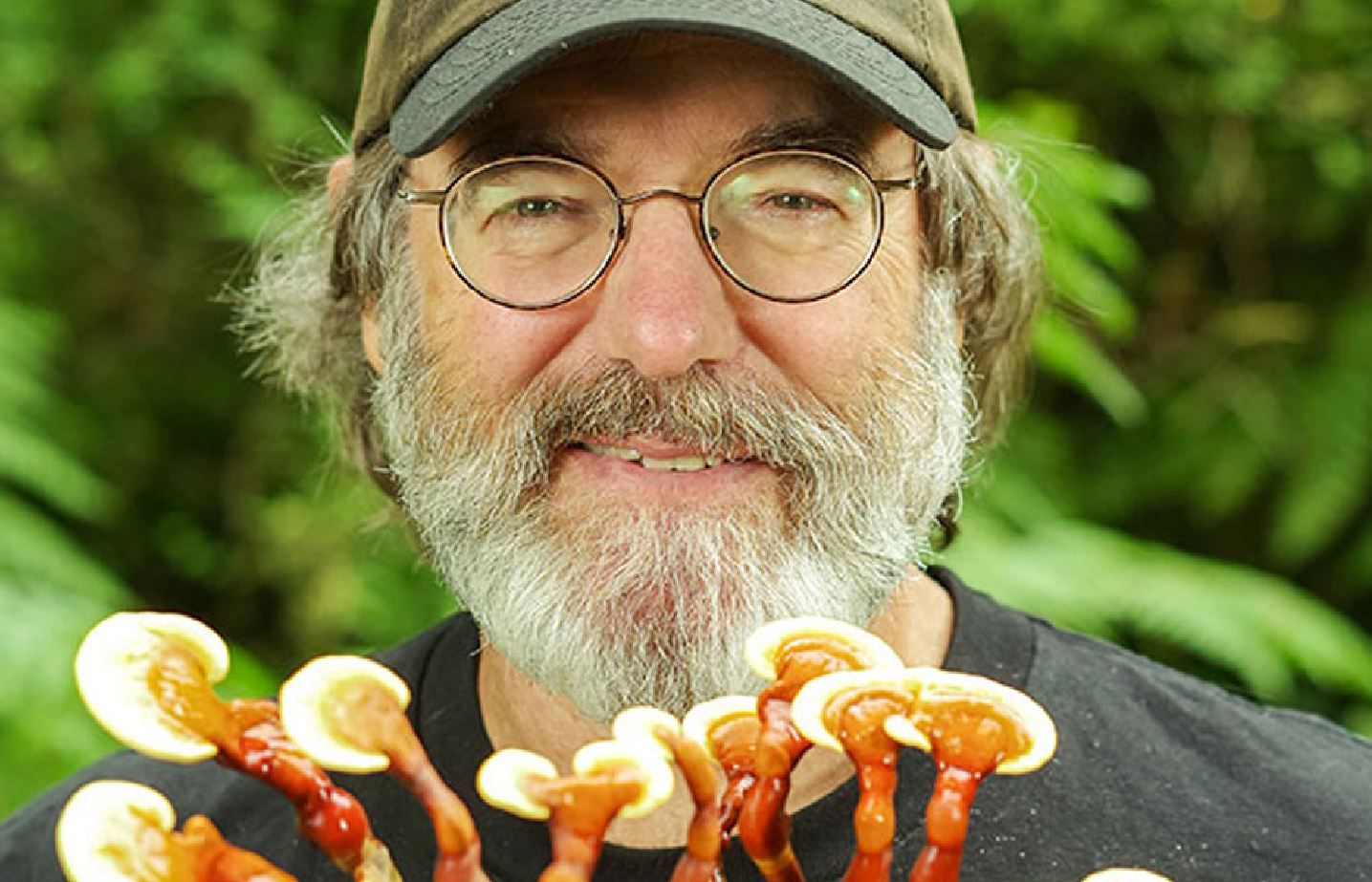 Paul Stamets ante unos hongos / Foto: Fungi Perfecti