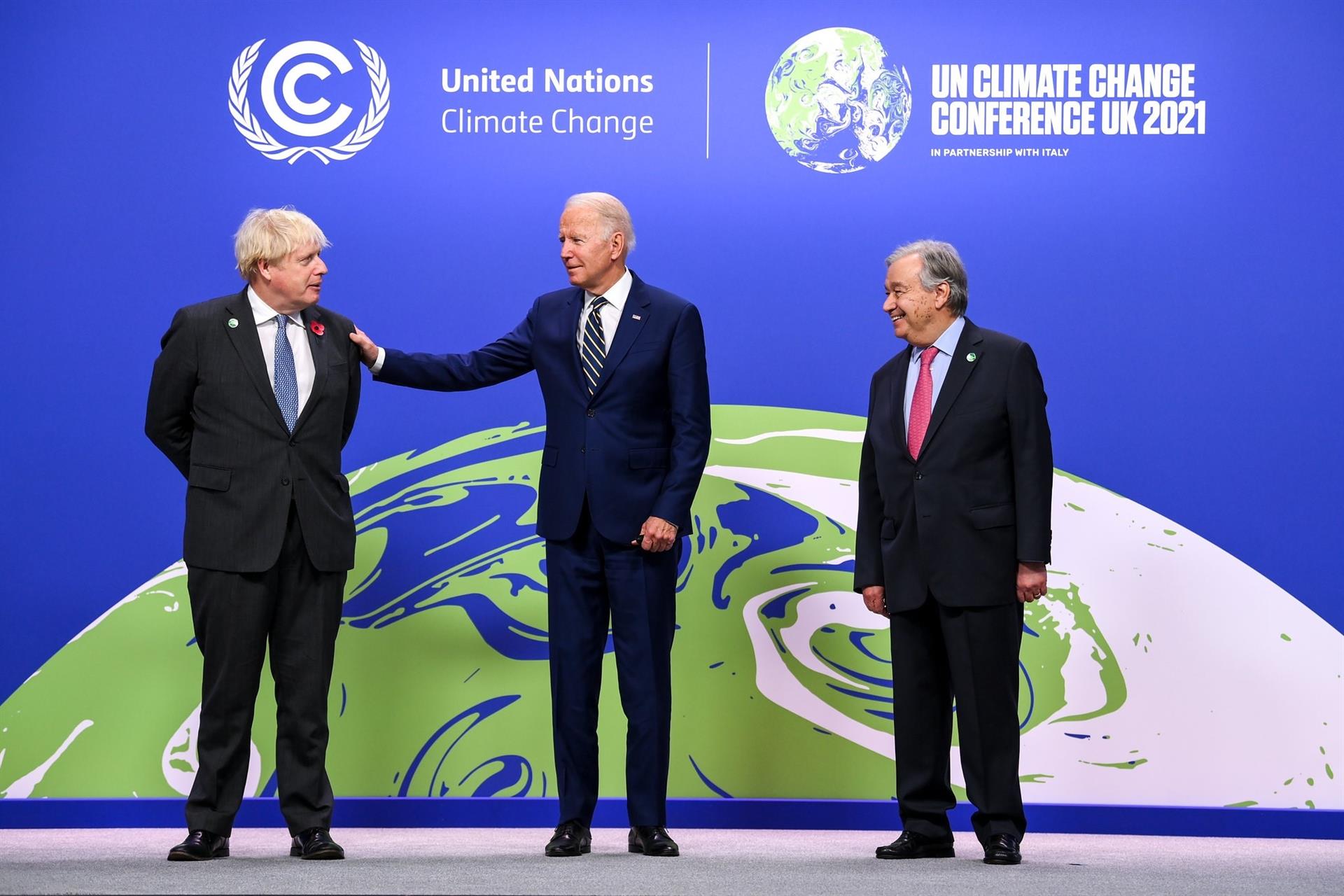 Líderes mundiales en la COP26. Reducir las emisiones de metano un 30% en 2030 / Foto: Karwai Tang - EP