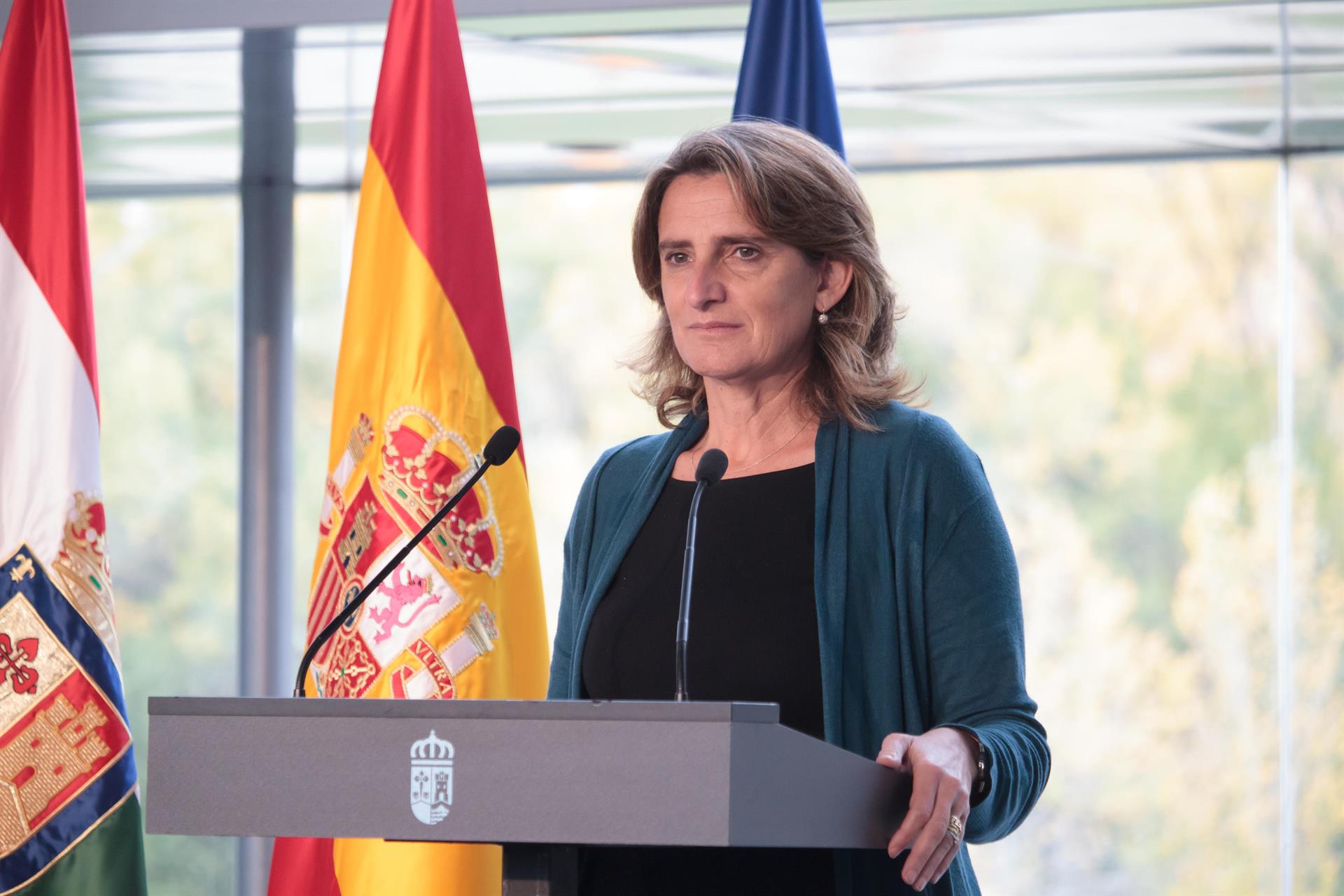 La ministra Teresa Ribera descarta tensión en los precios de la luz al alza por la parada de nucleares / Foto: Alberto Ruiz - EP