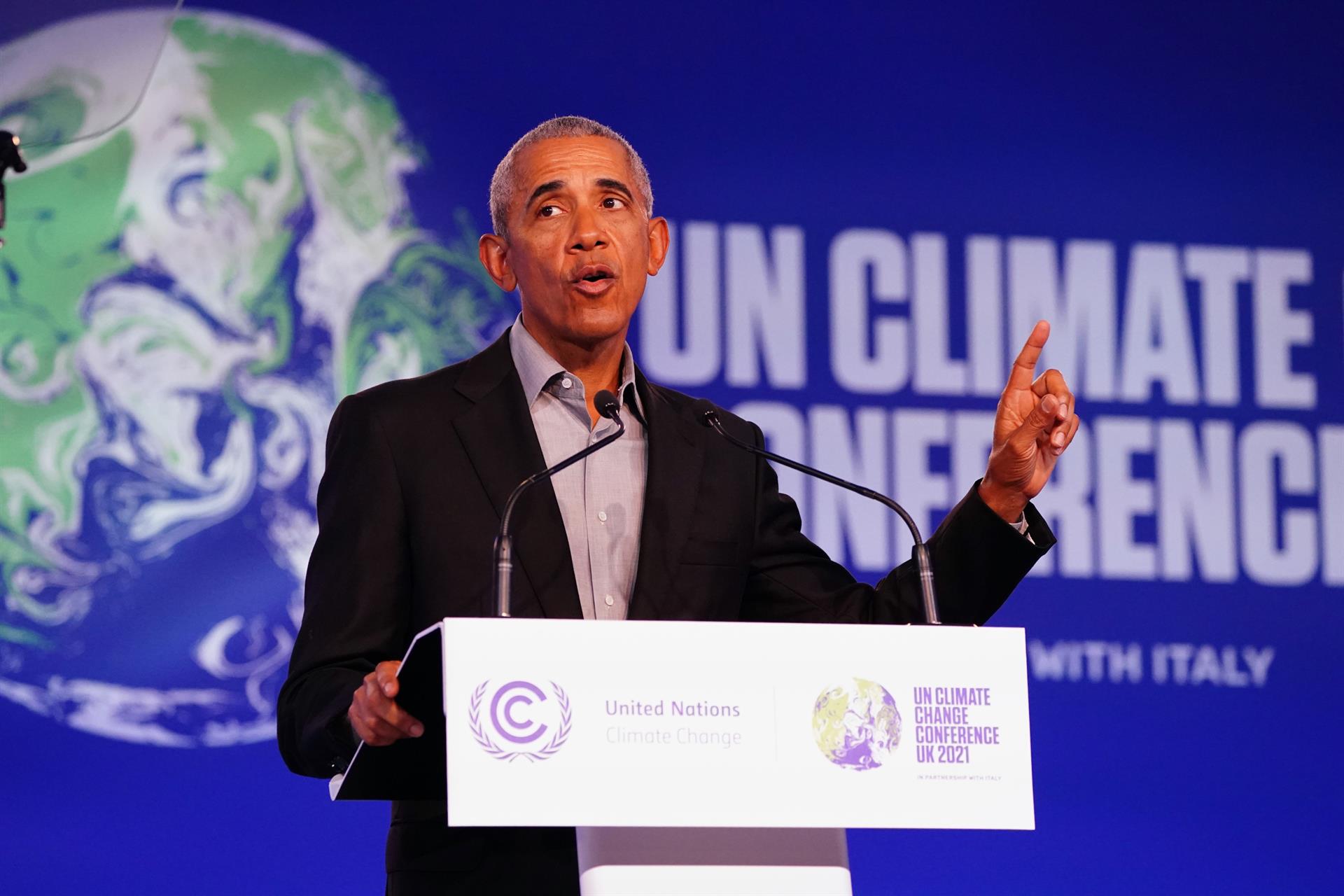 Barack Obama advierte del riesgo del cambio climático en los estados insulares / Foto:  Jane Barlow/PA Wire/dpa - EP