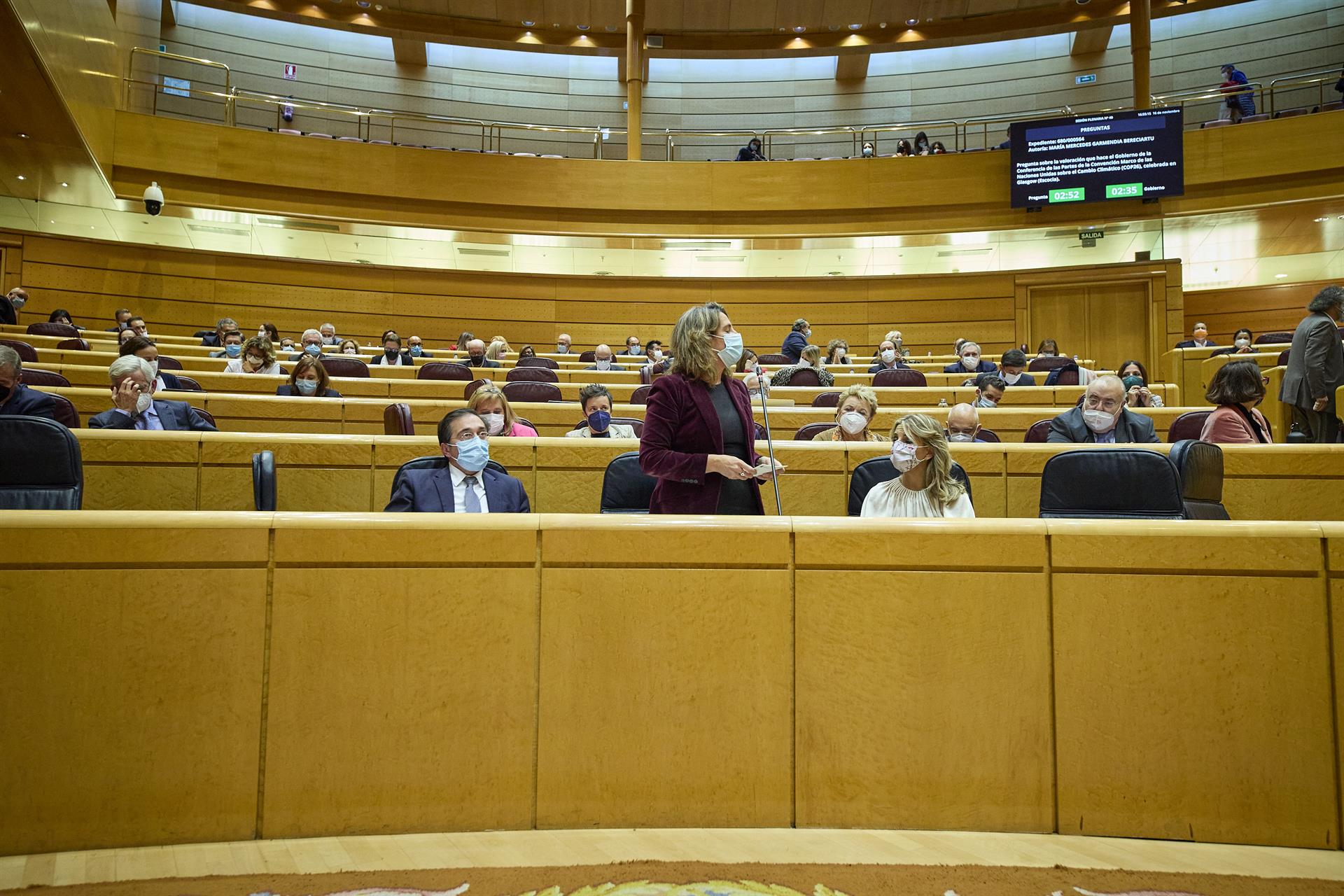 La vicepresidente Ribera, "moderadamente satisfecha" tras la COP26 / Foto: Jesús Hellín - EP