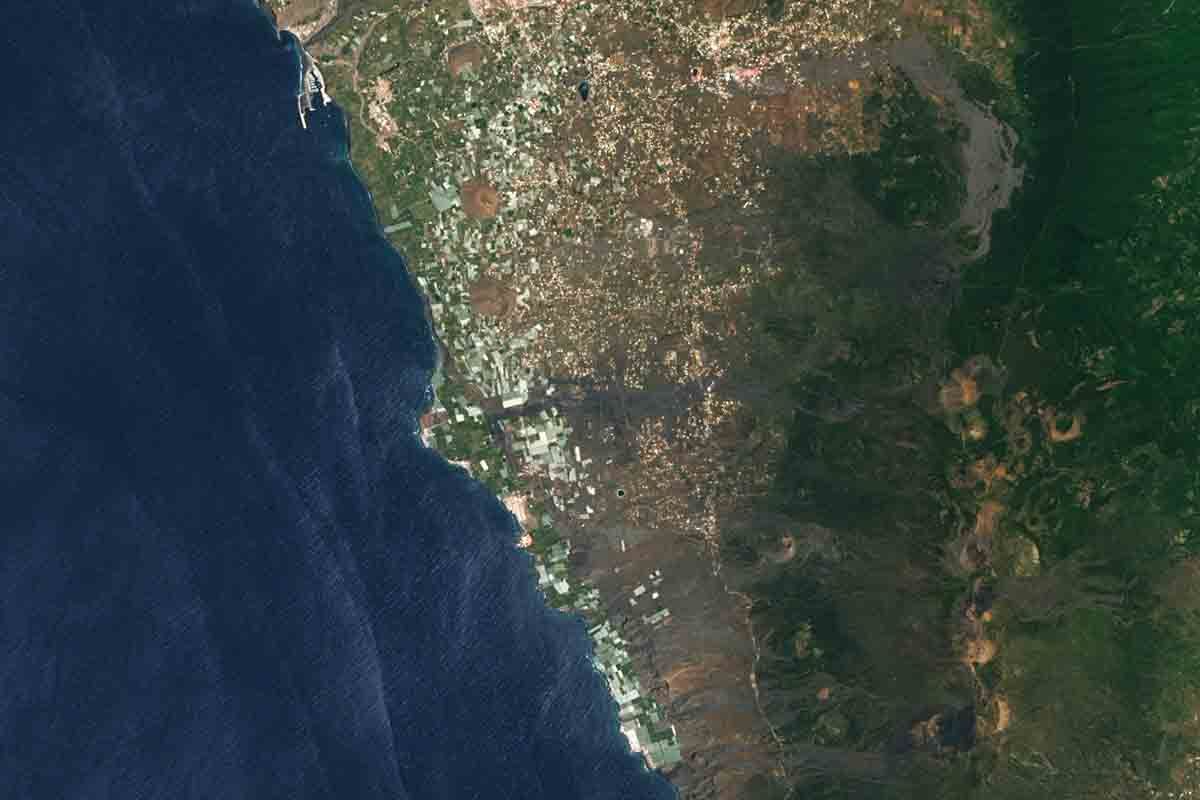 Áreas de Todoque y El Paraíso del 21 de mayo de 2021 / Foto: NASA - EA