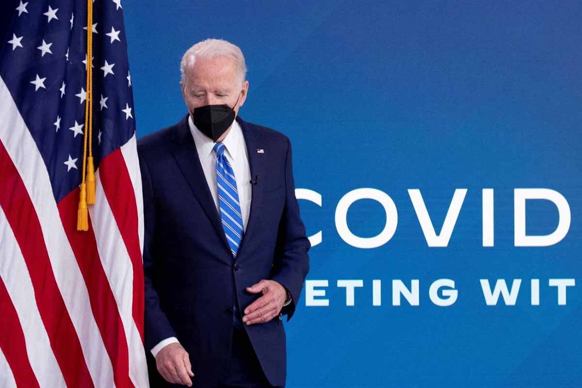 El presidente de Estados Unidos, Joe Biden, ayer en la reunión virtual del equipo de respuesta a la covid-19 de la Casa Blanca / Foto: SINC
