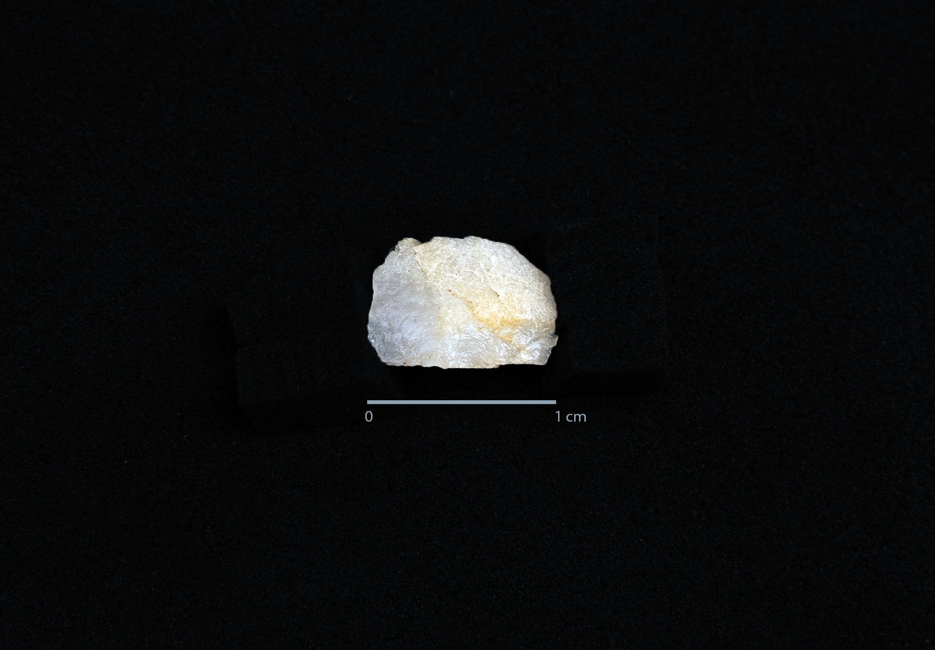 La diminuta lasca de sílex / Foto: Alfons Rodríguez La diminuta lasca de sílex / Foto: Alfons Rodríguez