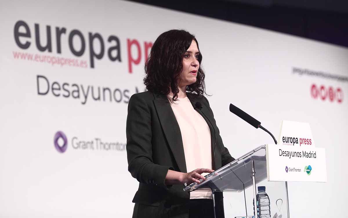 Isabel Díaz Ayuso anuncia una Ley de Medidas Urgentes que reduce la protección del medio natural en Madrid / Foto: EP