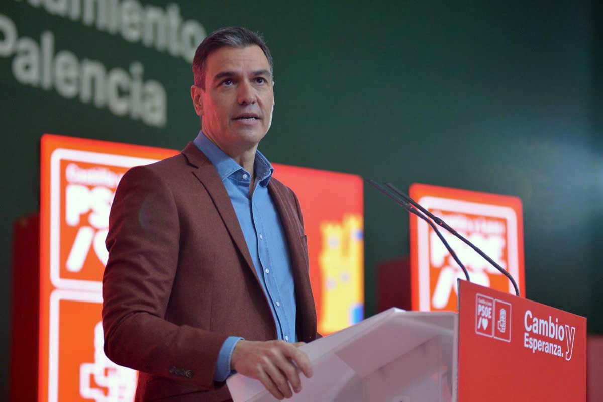 El presidente del Gobierno, Pedro Sánchez, en un acto del PSOE / Foto: EP