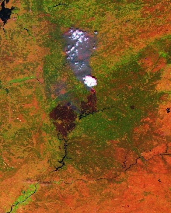 Captura espacial del incendio de Pedrógão Grande, Portugal / Foto: ESA