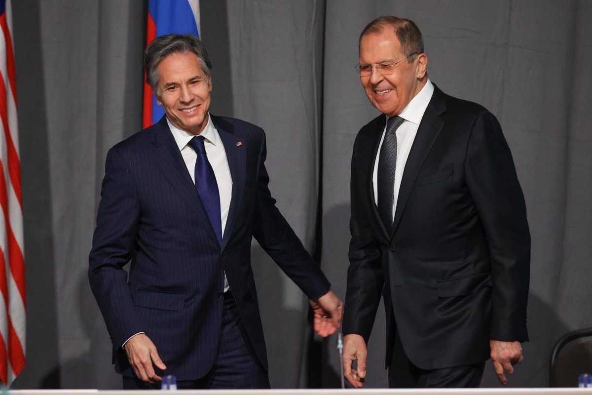 Blinken y Lavrov inician su reunión en Ginebra sin perspectivas de acercamiento sobre Ucrania el 2 de diciembre de 2021/ Foto: Ministerio de Relaciones Exteriores de Rusia - EP
