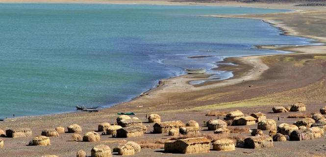 Una aldea junto al lago Turkana en el valle del Rift (norte de Kenia) / Foto: Christophe Cerisier