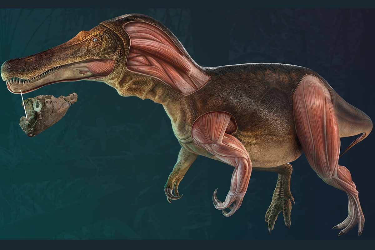 Reconstrucción de Iberospinus natarioi (ML1190) de la musculatura reconstruida / Imagen: 'PLOS ONE' - EP