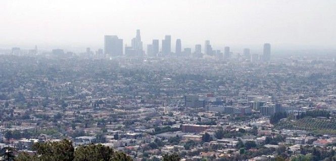 El centro de Los Angeles visto desde las montañas que la rodean / Foto: David S.