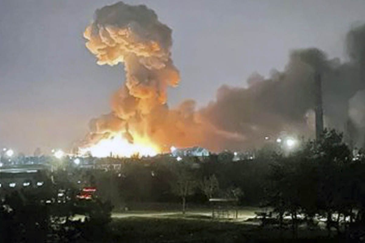 Explosión en Kiev, el 24 de febrero de 2022, en Kiev, Ucrania / Foto: EP