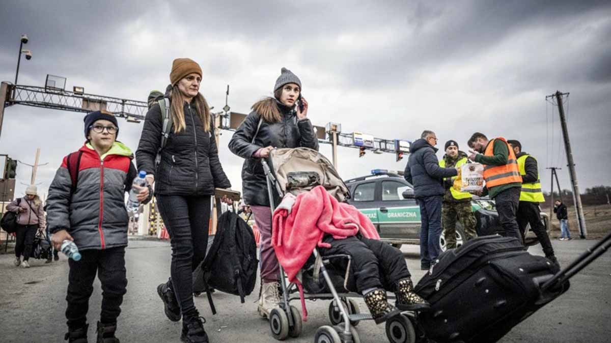 Varios refugiados ucranianos llegan a Polonia / Foto: EP