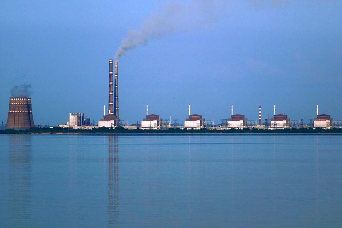 Las seis unidades de la central nuclear de Zaporiyia / Foto: Wikimedia