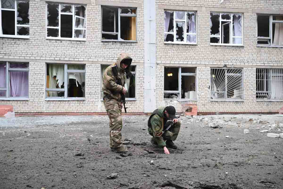 Militares rusos en Horlivka, en Donetsk, Ucrania / Foto: EP