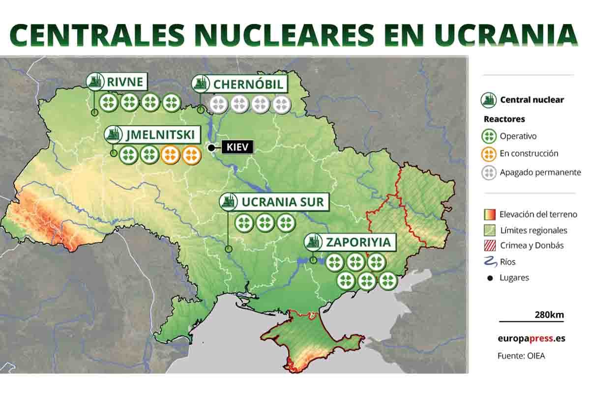 Centrales nucleares en Ucrania Centrales nucleares en Ucrania