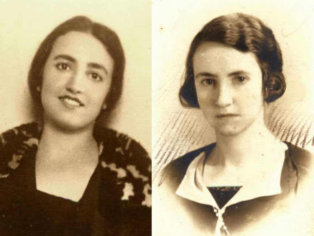Genetista Jimena Fernández de la Vega (izquierda) y de su hermana pediatra, Elisa (derecha). Las primeras científicas por romper el techo de cristal / Foto: Dominio público