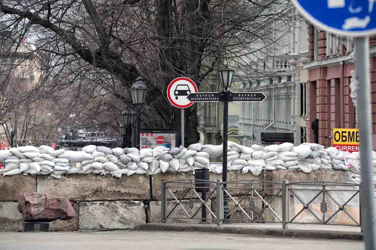 Preparaciones en Odesa en Ucrania ante la posible llegada de fuerzas rusas / Foto: EP