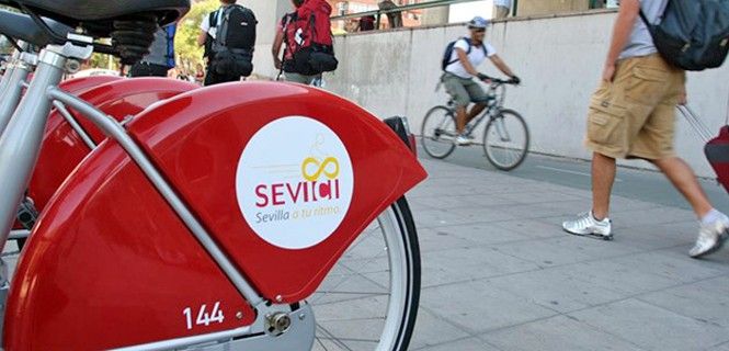 Estación de bicicletas de Sevici / Foto: EP