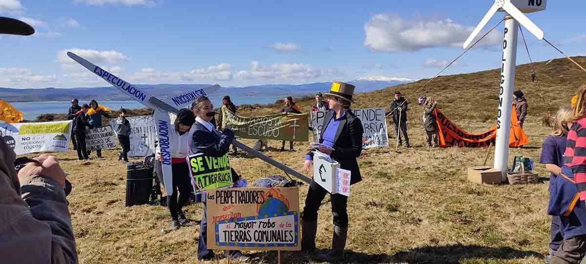 Protesta contra el parque eólico del Escudo (Cantabria) / Foto: EP