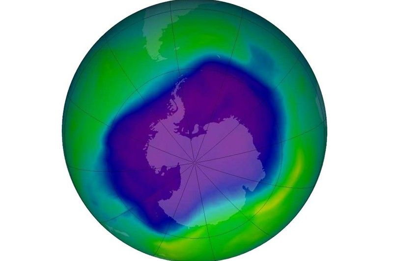 Agujero de la capa de ozono antártica / Imagen: Nasa - NOAA