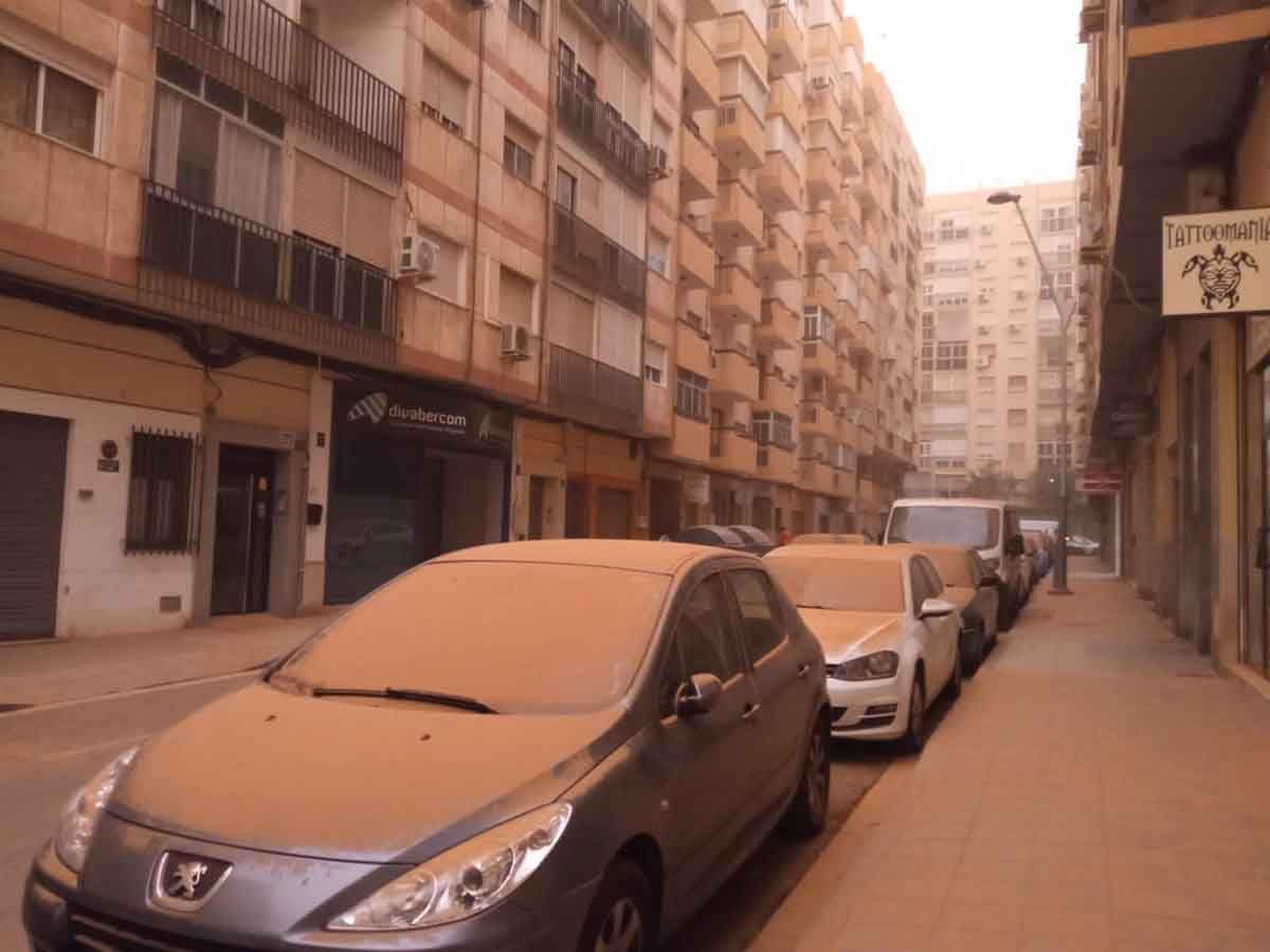 Efectos de la calima en Almería / Foto: EP