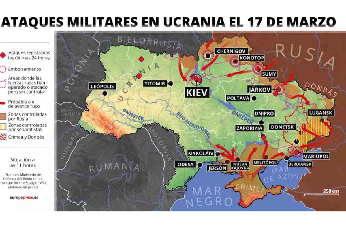 Ataques militares en Ucrania el 17marzo / Image: EP Ataques militares en Ucrania el 17marzo / Image: EP