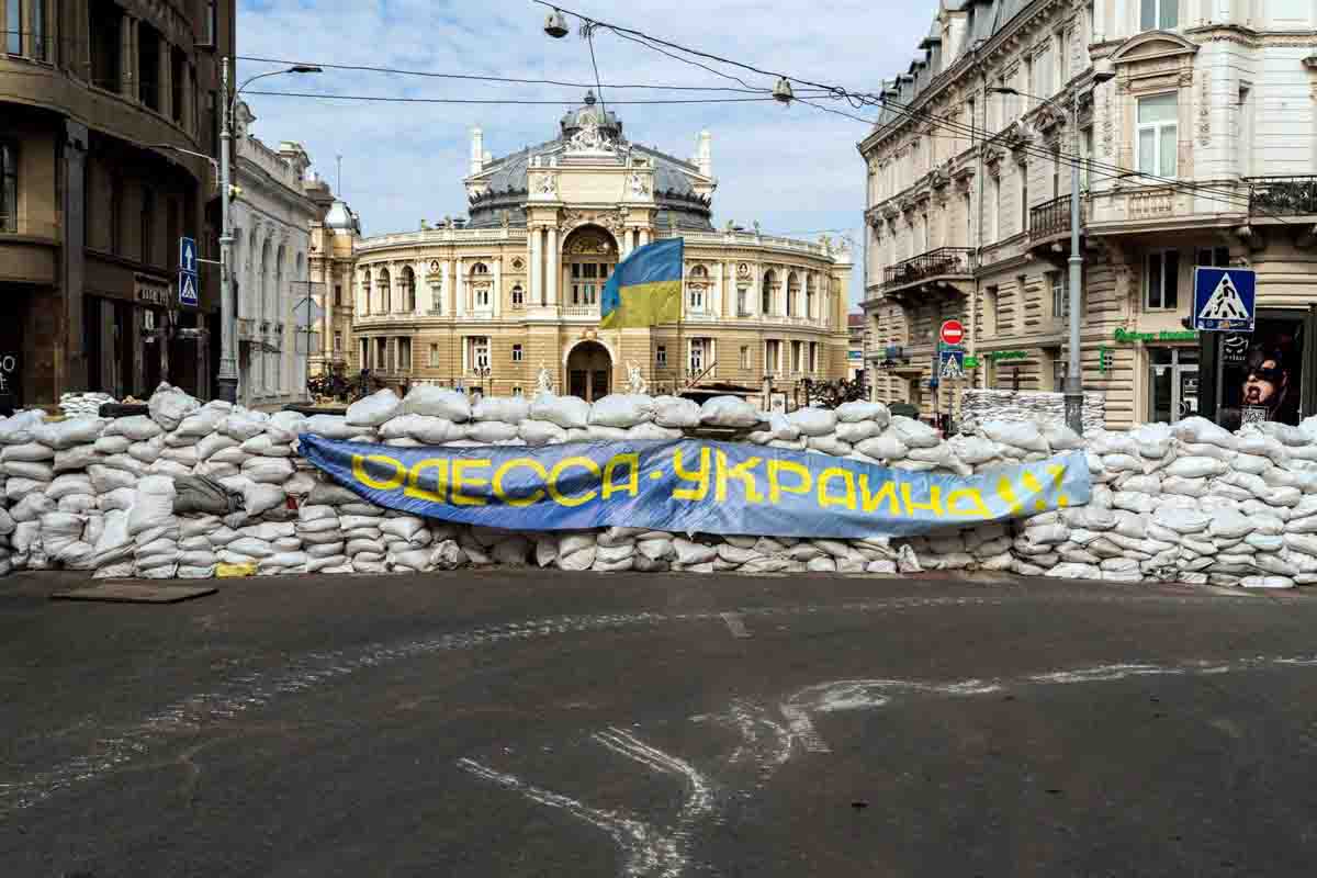 Barricada en Odesa, Ucrania / Foto: EP