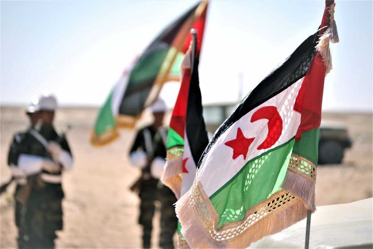 Banderas de la autoproclamada República Árabe Saharaui Democrática (RASD). Conflicto del Sáhara / Foto: EP
