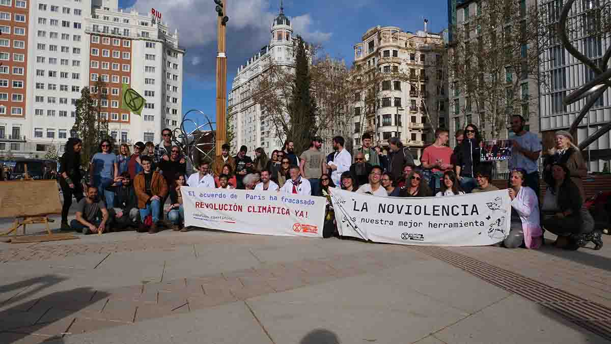 Rebelión científica sigue con las movilizaciones. "El Acuerdo de París ha fracasado" / Foto: Rebelión científica