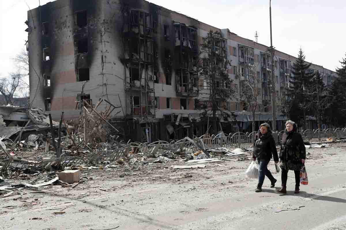Edificio destruido en la ciudad ucraniana de Mariúpol / Foto: EP