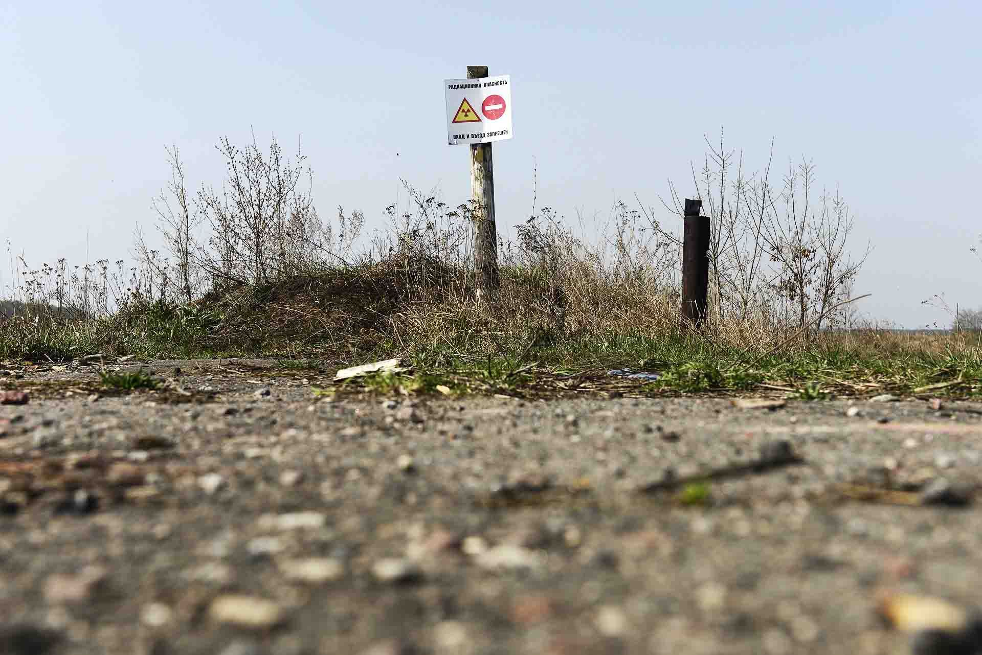Acceso prohibido a la zona de exclusión, en la región de Gomel, al sureste de Bielorusia / Foto: Alfons Rodríguez