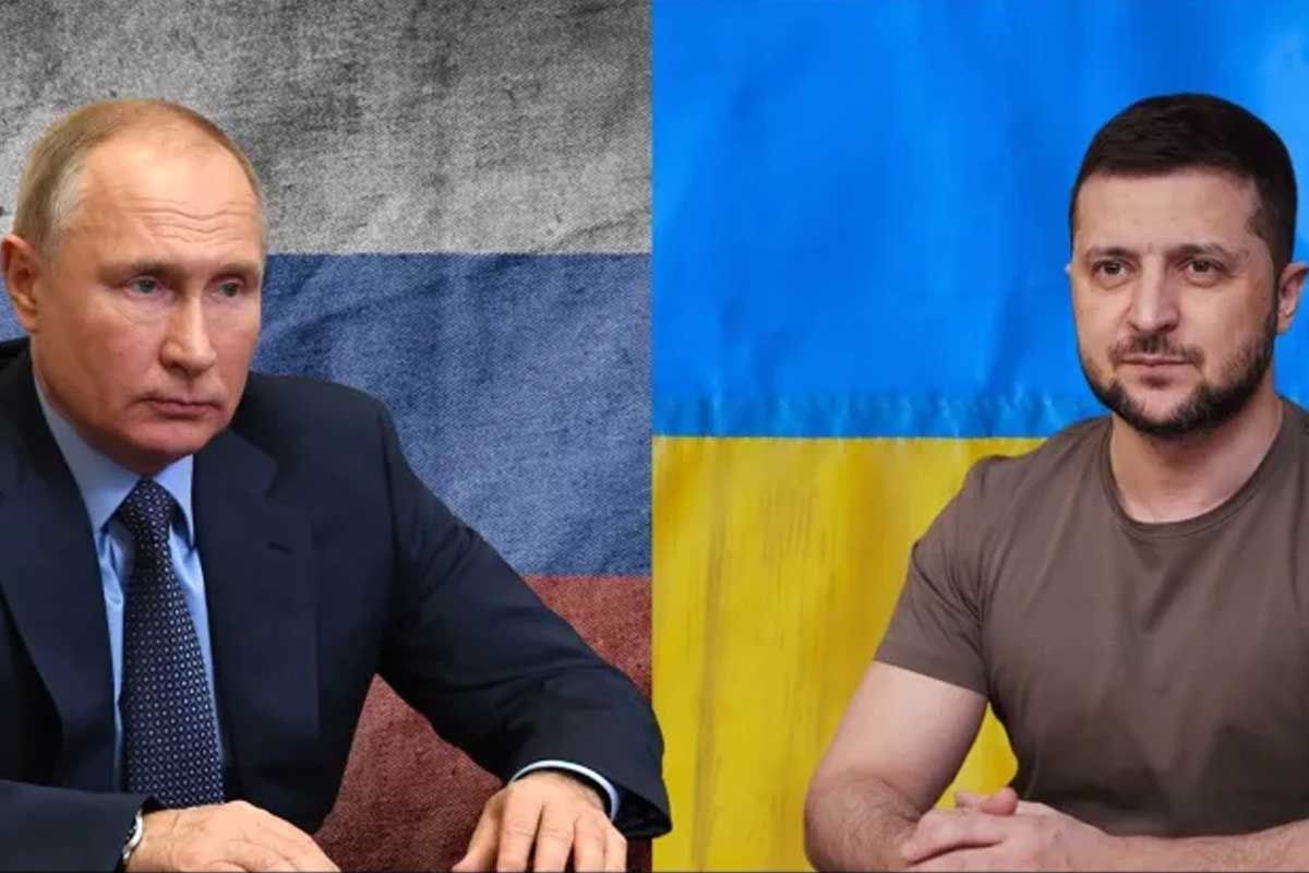 Izquierda Vladimir Putin y derecha Volodomir Zelenski / Imagen: Al Descubierto