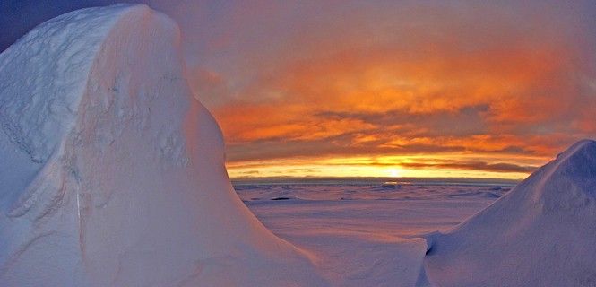 Puesta de sol en el Ártico / Foto: Pixabay