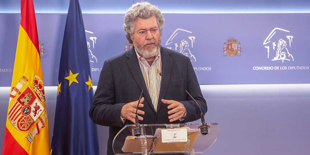 López de Uralde, UP, en contra de suprimir la evaluación ambiental a las renovables / Foto: EP