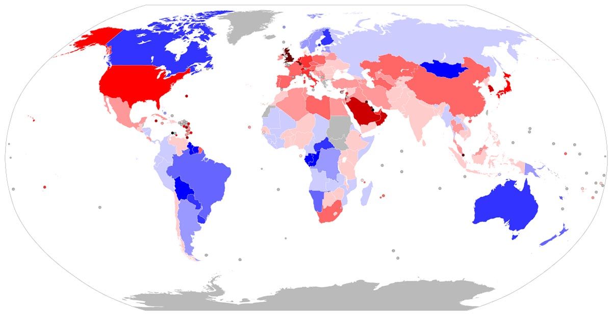 Déficit ecológico de los países. España agotó ayer todos sus recursos naturales para 2022 / Imagen : Wikipedia