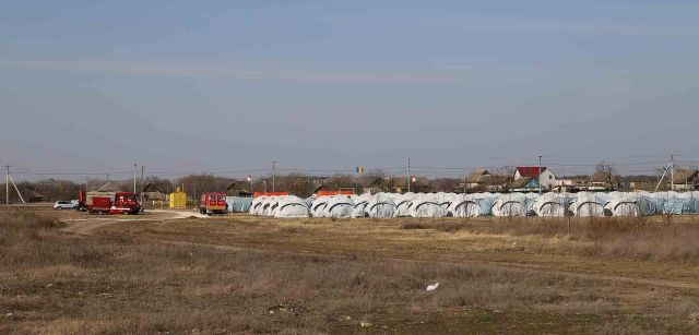 Campo de refugiados moldavo habilitado por las autoridades para personas que escapan de la guerra de Ucrania en Palanca (Moldavia) / Foto: FFM - EA