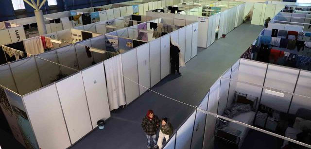 El interior de uno de los pabellones de MoldExpo, en Chisináu (Moldavia) / Foto: FFM - EA