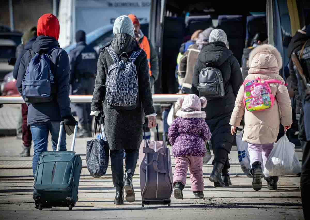 Llegada de refugiados ucranianos a Palanca, Moldavia / Foto: EP