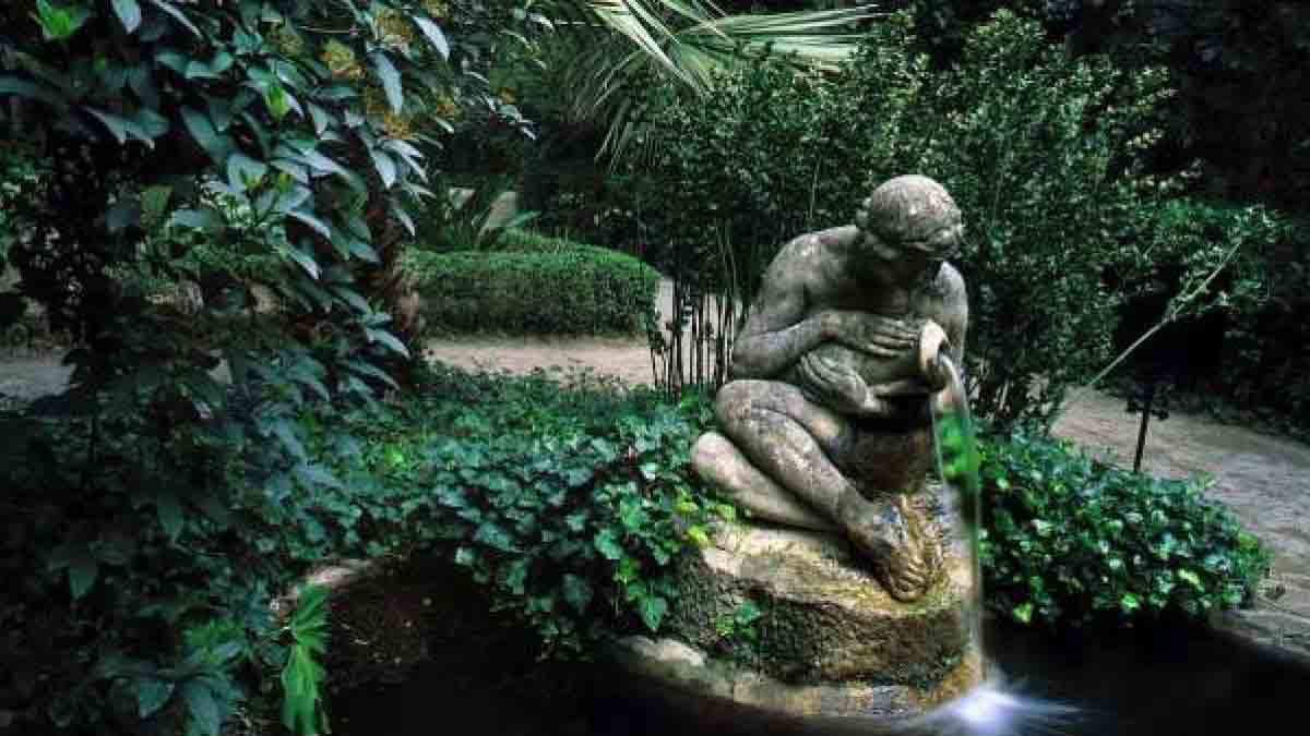 Jardín Botánico de la Concepción. Estanque de la Ninfa, Málaga. Los jardines botánicos frente al cambio climático/ Foto: EP