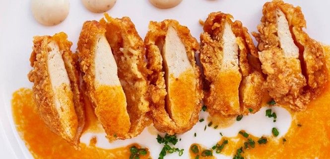Pollo empanado y frito cultivado en laboratorio. Cultivo celular / Foto: Memphis Meats