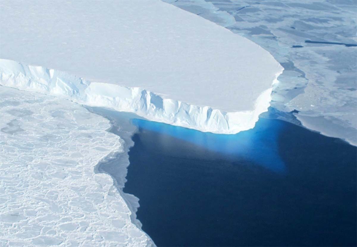 Glaciar Thwaites, que es casi del tamaño de Gran Bretaña. Los glaciares antárticos se deshacen / Foto: EP