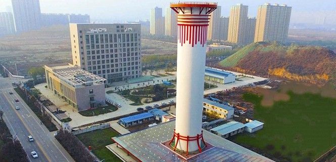 Chimenea filtradora de aire contaminado, Xian ( China) / Foto: IEECAS