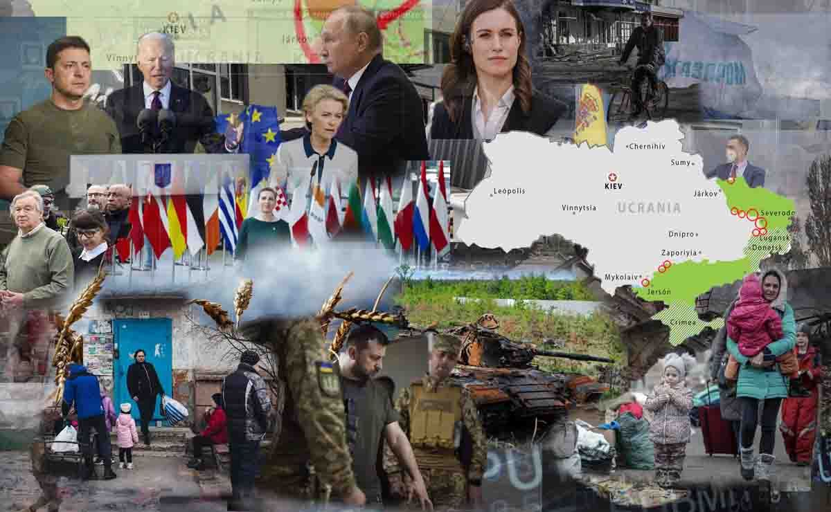 Mapas de los ataques militares en Ucrania a 14 de junio / Imagenes: EA - EP